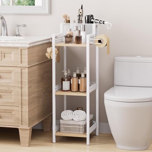 Slim Bathroom Storage Shelf Unit, Makeup Organizer for Small Spaces - Image 2