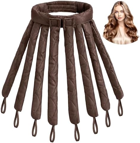 Heatless Curls Overnight Headband for Long Hair Heatless Curler Headband by Yanwenx