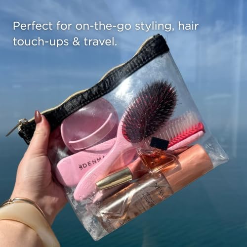 Denman Boar Bristle Hair Brush – Smoothing & Shine Enhancing for Slick Back Styles, Curl Defining & Detangling. Natural Bristles for all Hair Types for Women & Men - Image 6