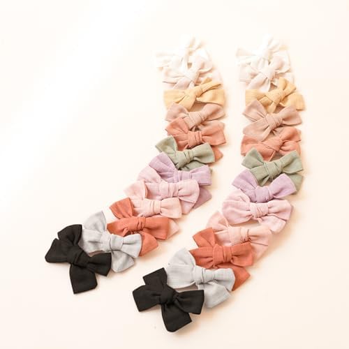 Niceye 24 Pack Baby Hair Bows for Girls, Toddler Hair Clips in Paris - Image 5