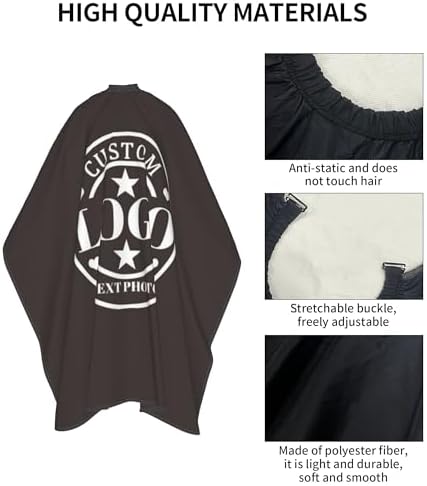 Custom Barber Cape Customized Haircut Capes Logo Text Photo Salon Hairdressing Apron for Home and Barbershop - Image 6