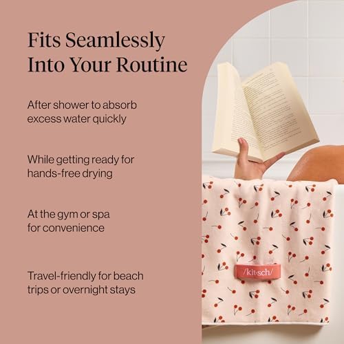 Kitsch XL Microfiber Hair Towel Wrap for Women - Image 6