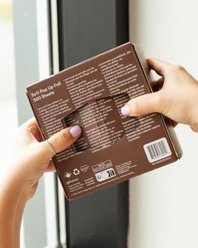 FRAMAR Chocolate Polka Dots Hair Foils For Highlighting, Pop Up Hair Foil - Image 6