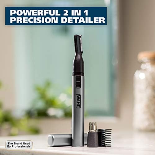 WAHL Micro Groomsman Personal Trimmer, Battery Powered | Rinseable Heads | Interchangeable Heads | For Facial Detailing | Model 05640-600 - Image 6