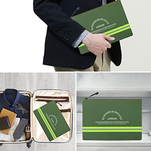JUNDUN Fireproof Document Bags,14.2”x 10.0”Waterproof Fireproof - Image 7