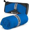 VENTURE 4TH Quick Dry Microfiber Towel for Camping & Gym - Blue Medium by VENTURE4TH