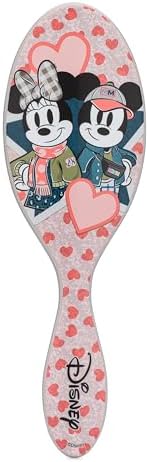 Wet Brush Original Detangler Hair Brush, Mickey & Minnie (Disney Love), Ultra-Soft IntelliFlex Bristles, Detangling Bristles Glide Through Tangles (Wet Dry & Damaged Hair), Women & Men by WetBrush