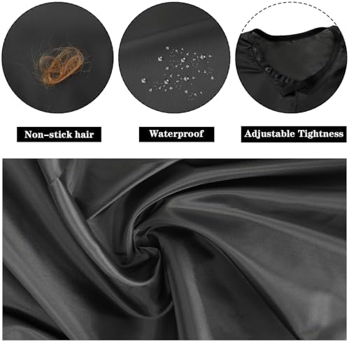 FEBSNOW 2Pcs Barber Cape, Hair Cutting Cape with Closure Snap for Adults - Image 3