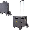 dbest Products Quik Cart Elite Stair Climber Rolling Crate - Black by dbestproductsInc