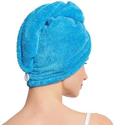 HOPESHINE Hair Drying Towel Twist Women's Soft Shower Microfiber Towels for Hair Turban Wrap Fast Drying Ultra Absorbent Cap Great Gift for Women (3-Pack Dark Grey+Grey+ Sky Blue) - Image 6