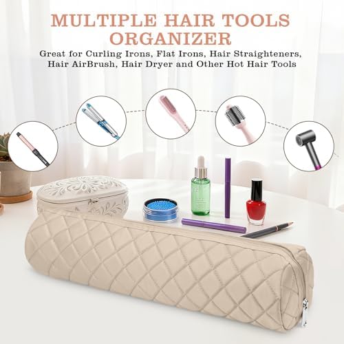 Suafrnut Large Heat Resistant Hot Hair Tools Organizer Bag(17.7" x 3.9") - Image 5