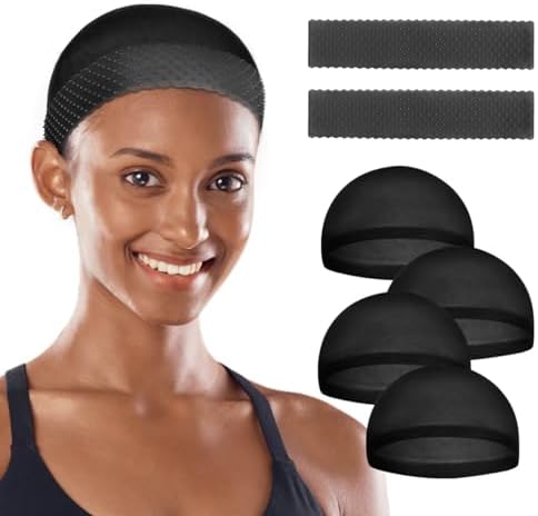 2 Pcs Wig Grip Cap Silicone Headband for Women Lace Front,Non Slip Wig Grip Headband Black by Yuest