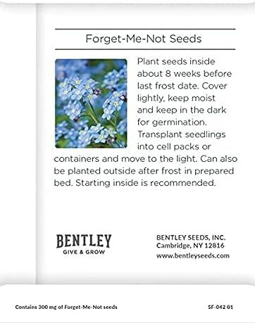 Bentley Seeds Growing Houses into Homes - Pre Filled Forget Me Not Garden Seed Packets - 25 Packed Forget Me Not Seed Packs - Perfect Realtor Gift for Prospecting or New Homeowners - Non GMO Seeds - Image 2