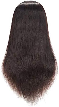 20-22" Female 100% Human Hair Mannequin Head for Hairdresser - Image 7