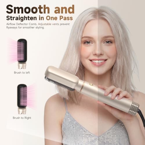UKLISS 5-in-1 Hot Air Brush & Hair Dryer Air Styler with Auto-Wrap Curlers - Image 5