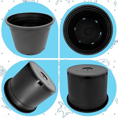 Pots for Plants 5 Gallon 10Pcs 12 inch Flexible Plastic Nursery Pot - Image 5