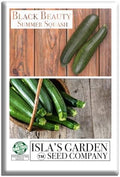 Black Beauty Zucchini Seeds (Cucurbita Pepo) – 25+ Non-GMO & Heirloom Seeds by Isla’s Garden Seeds, Classic Dark-Green Summer Squash Variety w/Tender Flesh & Mild Flavor, Fast-Growing, High-Yielding by IslasGardenSeedsCompany