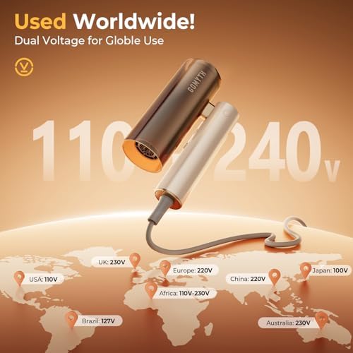 Travel Foldable 5-in-1 Plasma Hair Dryer & Styler - Image 2