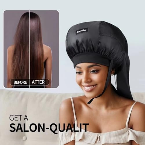 Hooded Hair Dryer， Ideal Hair Diffuser for Curly Hair， Your Ultimate Solution - Spacious Capacity Blow Dryer Cap for Rapid Styling of Curls（Size Medium） - Image 7