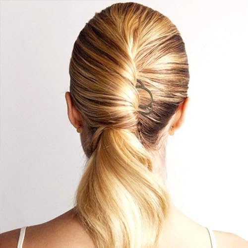 8 Pieces Hair Side Combs, Metal Hair Fork Clip Hair Pins for Buns 4 Prong Hair Updo U-Shape Hair Sticks for Women Hair Styling Tool Accessories (Bronze) - Image 2