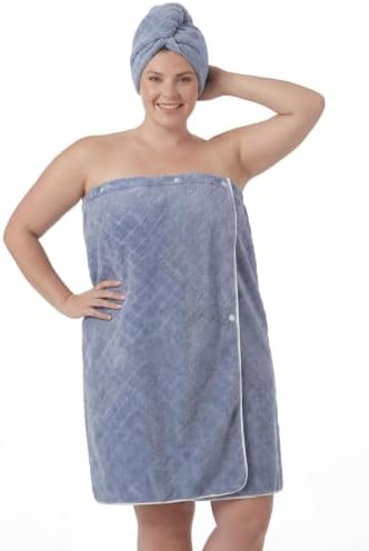 Oversized Bath Towel Wrap for Women with Plus Size Hair Dry Towel Set by HHomeZzz