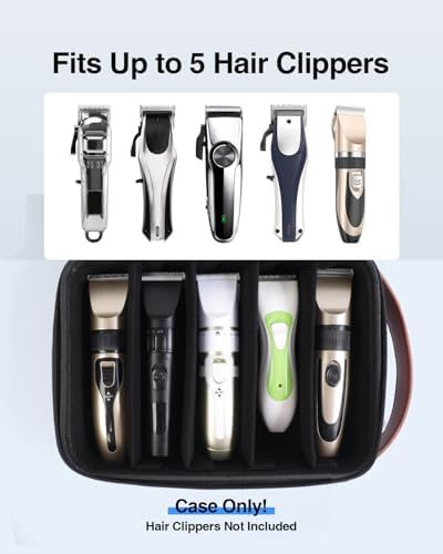 Luxtude Large Barber Case, Hard Barber Bags for Clippers and Supplies - Image 4