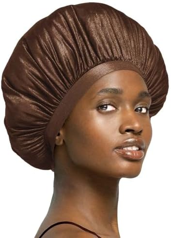 Stay On Satin Never Dry Extra Large Satin Bonnet for Sleep by STAYONSATIN