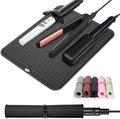 Large Heat Resistant Silicone Mat for Hair Tools: Curling Iron, Flat Iron, Hair Straightener - Portable Hair Styling Pad Cover by Quccefods