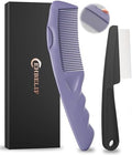 Dandruff Comb Removal 2PC Hollow Fine Tooth Scalp Detox Hair Care Tool by EHBELIF