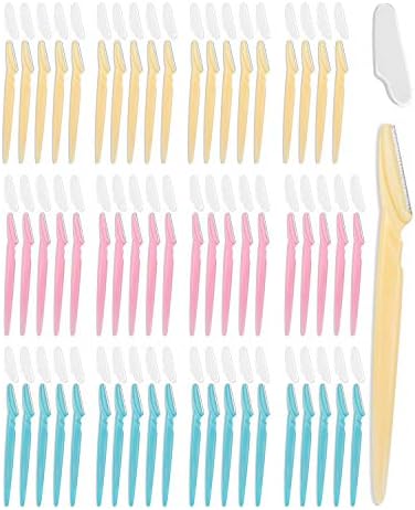 MoHern Dermaplane Razor, 60 Pcs Face Razors for Women and Men, Multipurpose Eyebrow Razor, Dermaplaning Tool for Face by MoHern, Multi-Color (60 Pcs) by MoHern