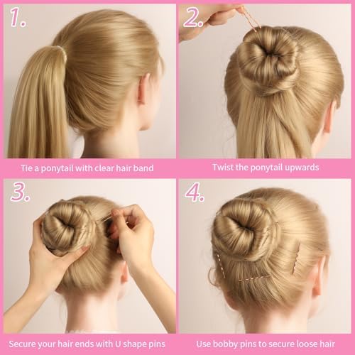 Teenitor 300pcs Bobby Pins Rose Gold Hair, Hair Pins for Women Girls Dance - Image 6