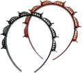 2Pcs Black and Brown Double Bangs Hairstyle Hairpin Headband With 8 Small Clips - Women Double Layer Twist Plait Hair Tools,Twist Clip Headband with Toothed Hairs Bands Braid Tool Hair Accessories by Unknown