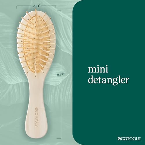 EcoTools Mini Detangler Hairbrush, Travel Hair Brush, 1 Count - Image 4