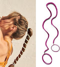 Hot Pink Spiral Hair Ties for Women, 25" Elastic No Tangle Hair Ties Damage-Free Ponytail Wrap for Thick Long Hair Motorcycle Hair Accessories for Sports- Bike Riding Swim Skiing by Unknown