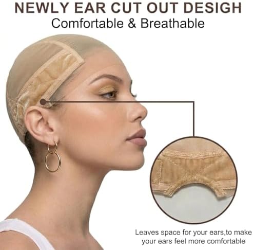 Lace Wig Grip Cap for Glueless Wig with 4x5 Transparent Lace - Image 5