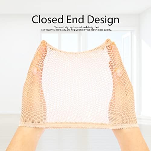 Fandamei Wig Cap, 6PCS Light Brown Mesh Wig Cap, Closed End Hair Mesh Net, Liner Weaving Caps for Women, Men, Kids, Wig Caps for Halloween, Cosplay - Image 3