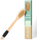 Bare Botanics 17" Extra Long Dry Body Brush - Medium Firmness Back Scrubber by BareBotanics