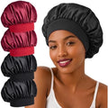 4Pcs Silk Satin Hair Bonnets for Sleeping Women Men Sleep Cap by Originbuty