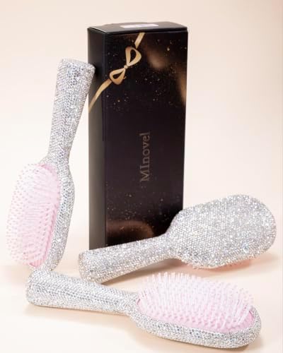 Diamond Hair Brush - Glam Birthday for Women | Sparkly Detangler for Frizzy Hair, Unique Gift for Her - Image 2