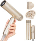 Travel Foldable Dual-Voltage Plasma High-Speed Hair Dryer in Gold by REITOW