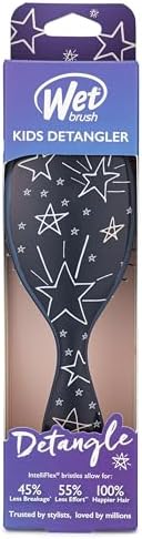 Wet Brush Kids Detangler Hair Brushes - Stars - Midi Detangling Brush With Ultra-Soft IntelliFlex Bristles Glide Through Tangles With Ease - Pain-Free Comb For All Hair Types - Image 5