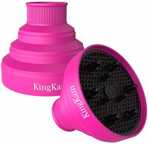 KingKam Collapsible Silicone Hair Diffuser, Fit 1.575-1.968 inch Nozzle by KingKam