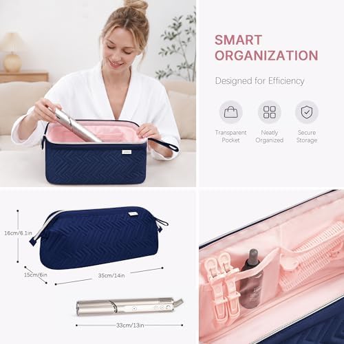 Leudes Hair Dryer Tools Travel Bag for Shark Flex Style Case Air Wrap - Image 2