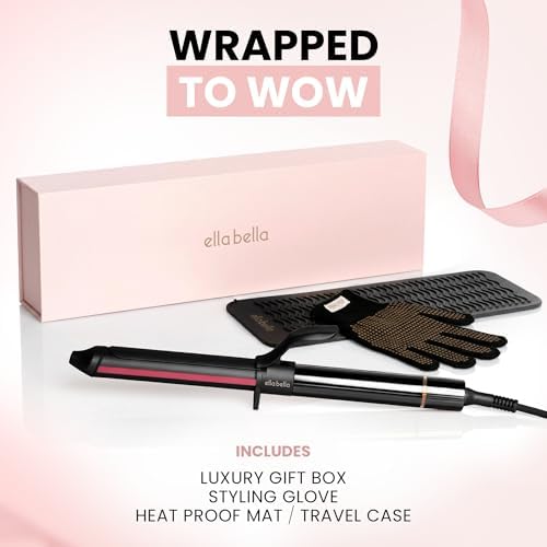 ELLA BELLA® Curling Iron 1 Inch with Infrared, Ceramic Wand, All Hair Types - Image 6