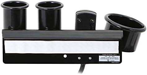 Saloniture Blow Dryer & Hair Iron Holder - Salon Appliance Rack w/ 3 Outlets & Clamp - Image 2