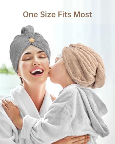 YFONG 3 Pack Microfiber Hair Towels Wrap for Women, Super Absorbent Drying - Image 6