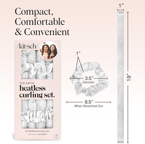 Kitsch Satin Heatless Curls Overnight Set - Ivory - Image 5