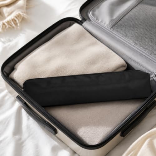 Zippered Styling Tool Bag with Aluminum Foil Lining Heat Resistant Hair Styling Tool Storage Bag Lightweight Hair Iron Travel Case for Gym - Image 3
