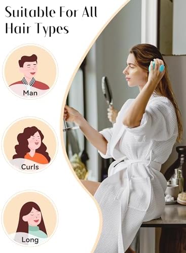 HEETA Scalp Massager Hair Scrubber Shampoo Brush Exfoliator for Hair Growth - Image 7
