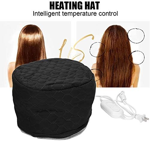 Heat Cap For Deep Conditioning, Adjustable Care Heating Steamer Cap Soft Bonnet Hooded Reusable Shower Portable Thermal Hat Steaming Haircare Therapy for Natural Hair Styling Spa Portable Home Use - Image 2